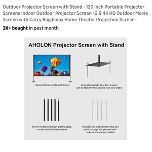 AHOLON Projector Screen ONLY